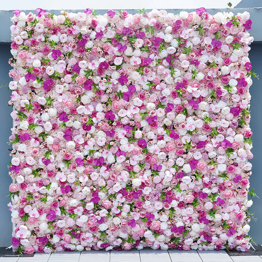 Pretty In Pink Flower Wall