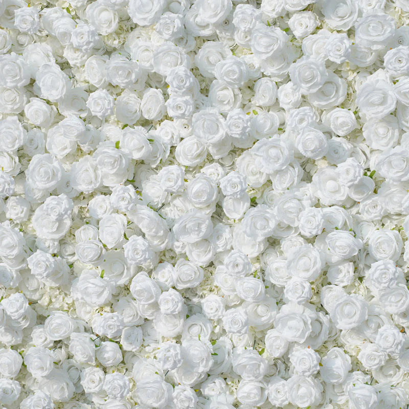 Pure White Hydrangea Flower Wall