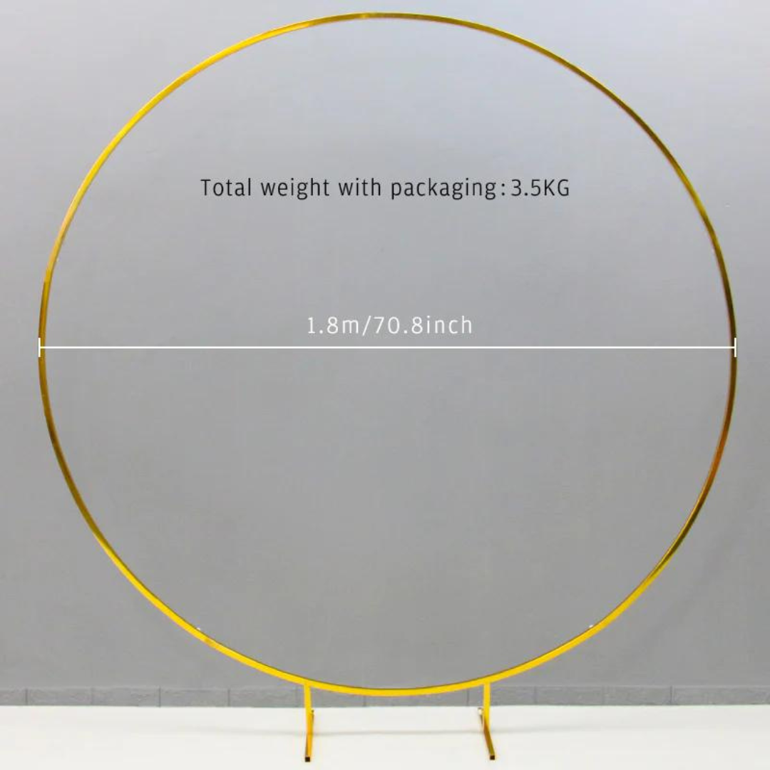 Circle Gold-Plated Shiny Stand